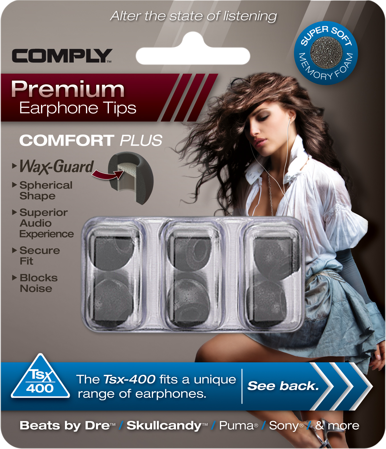 Comply Foam Tsx-400 S Black