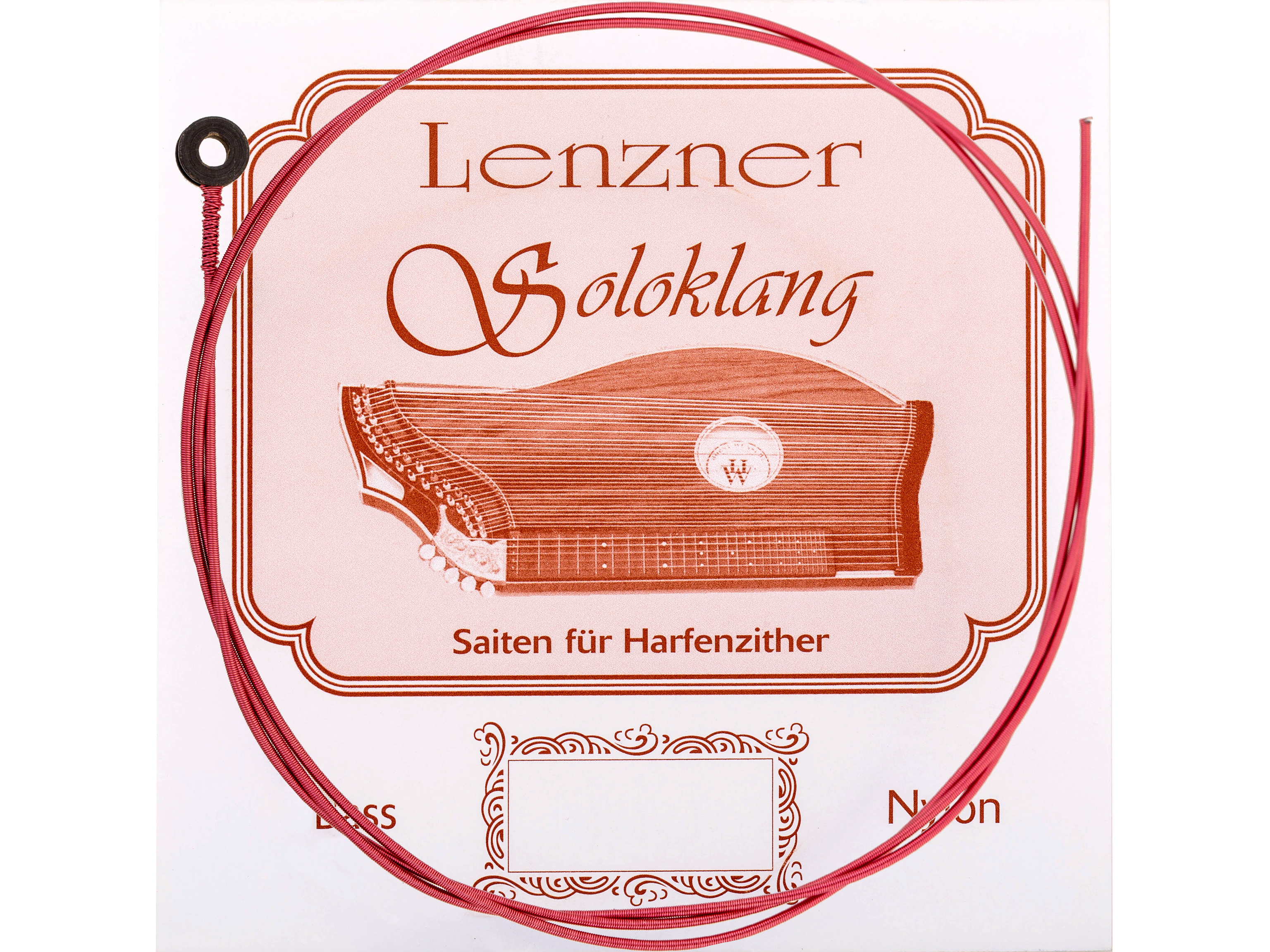 Lenzner 15. F Zithersaite Soloklang Bass