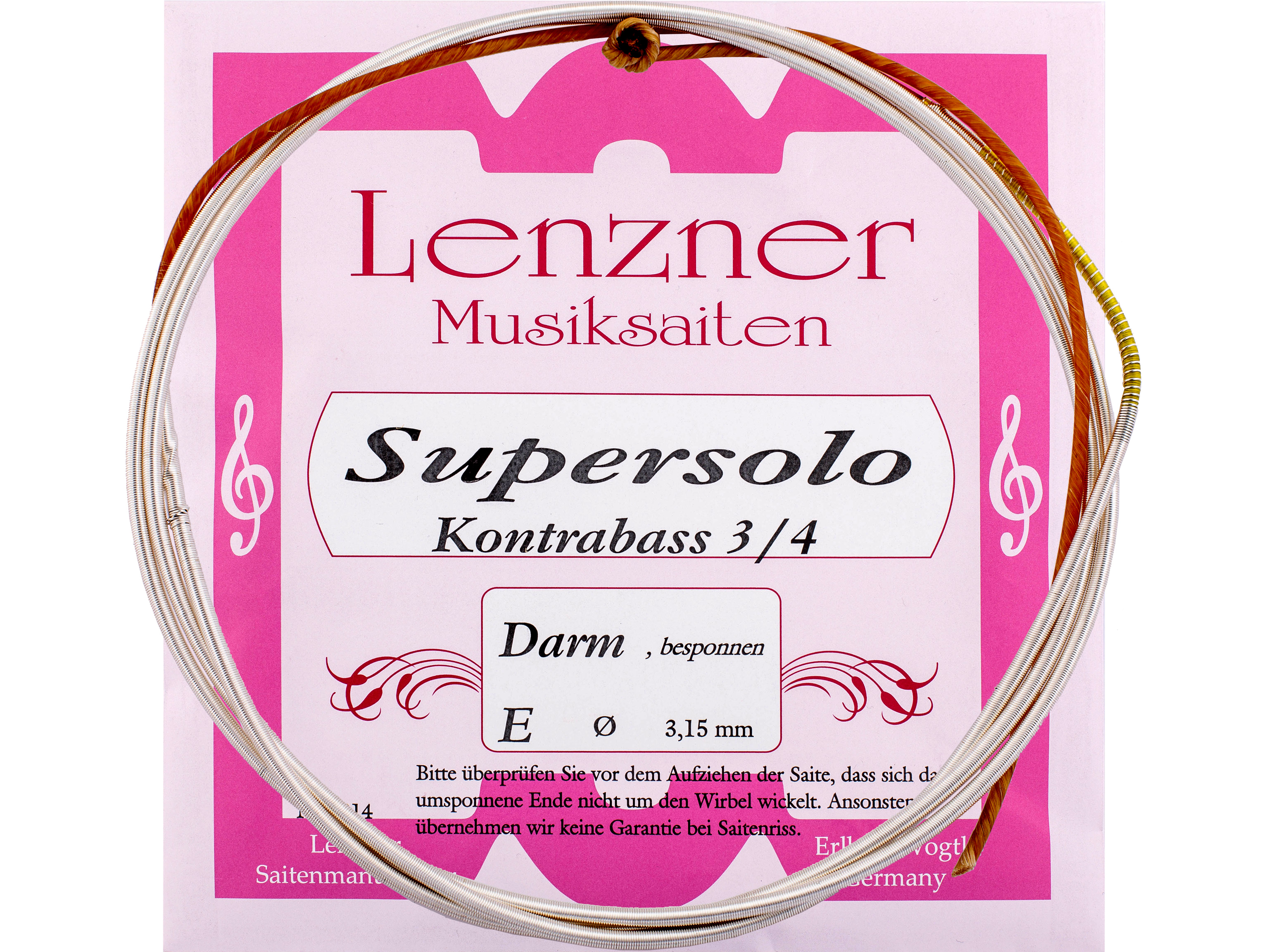 Lenzner 1310 B Basssaitensatz 3/4 Supersolo