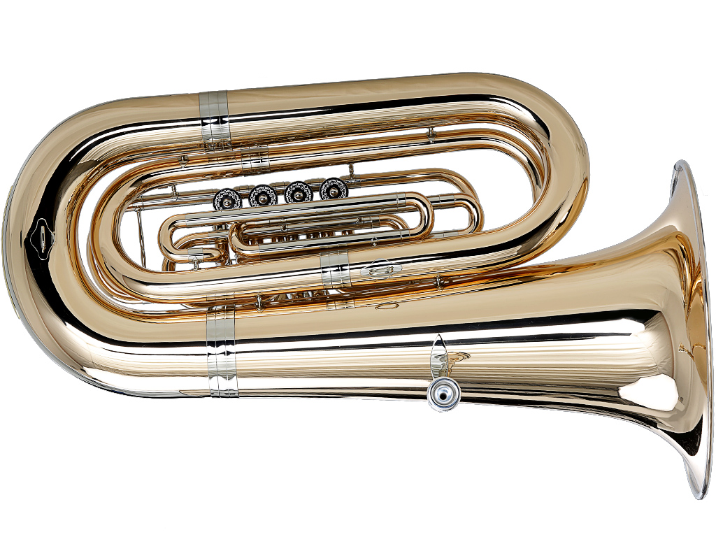 B&S GR55-L B-Tuba 4-ventilig Goldmessing