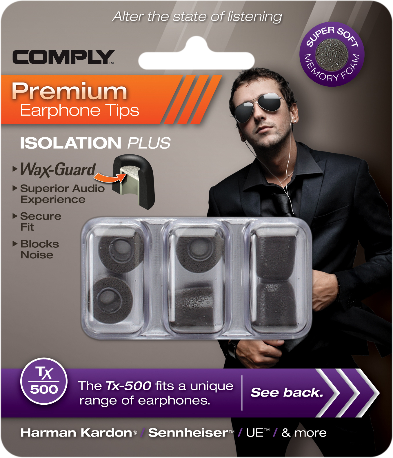 Comply Foam Tx-500 L Black