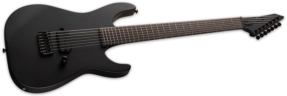 LTD M-7HT E-Gitarre Baritone BLACK METAL BLKS