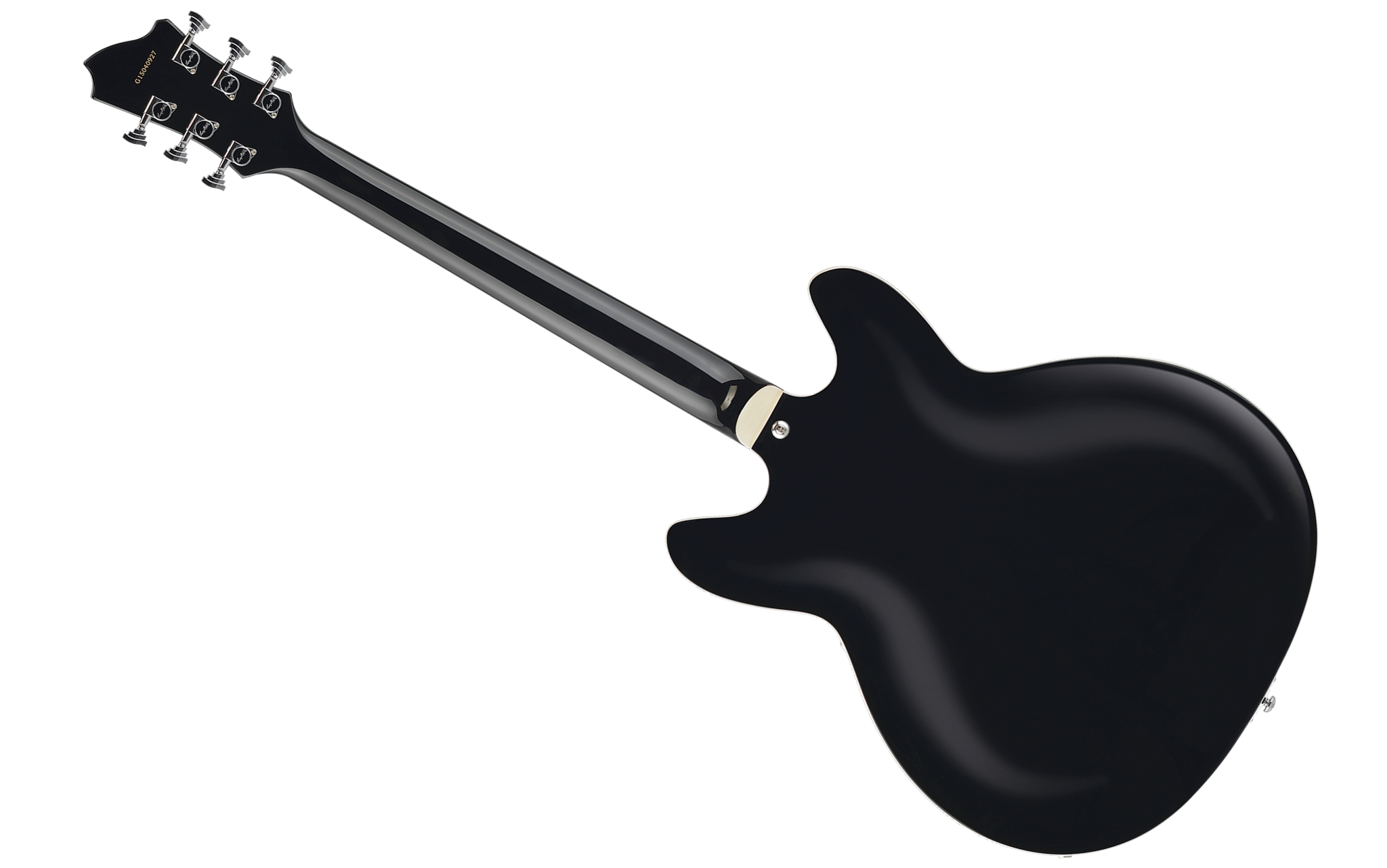 Hagstrom Super Viking Black Halbresonanzgitarre gloss