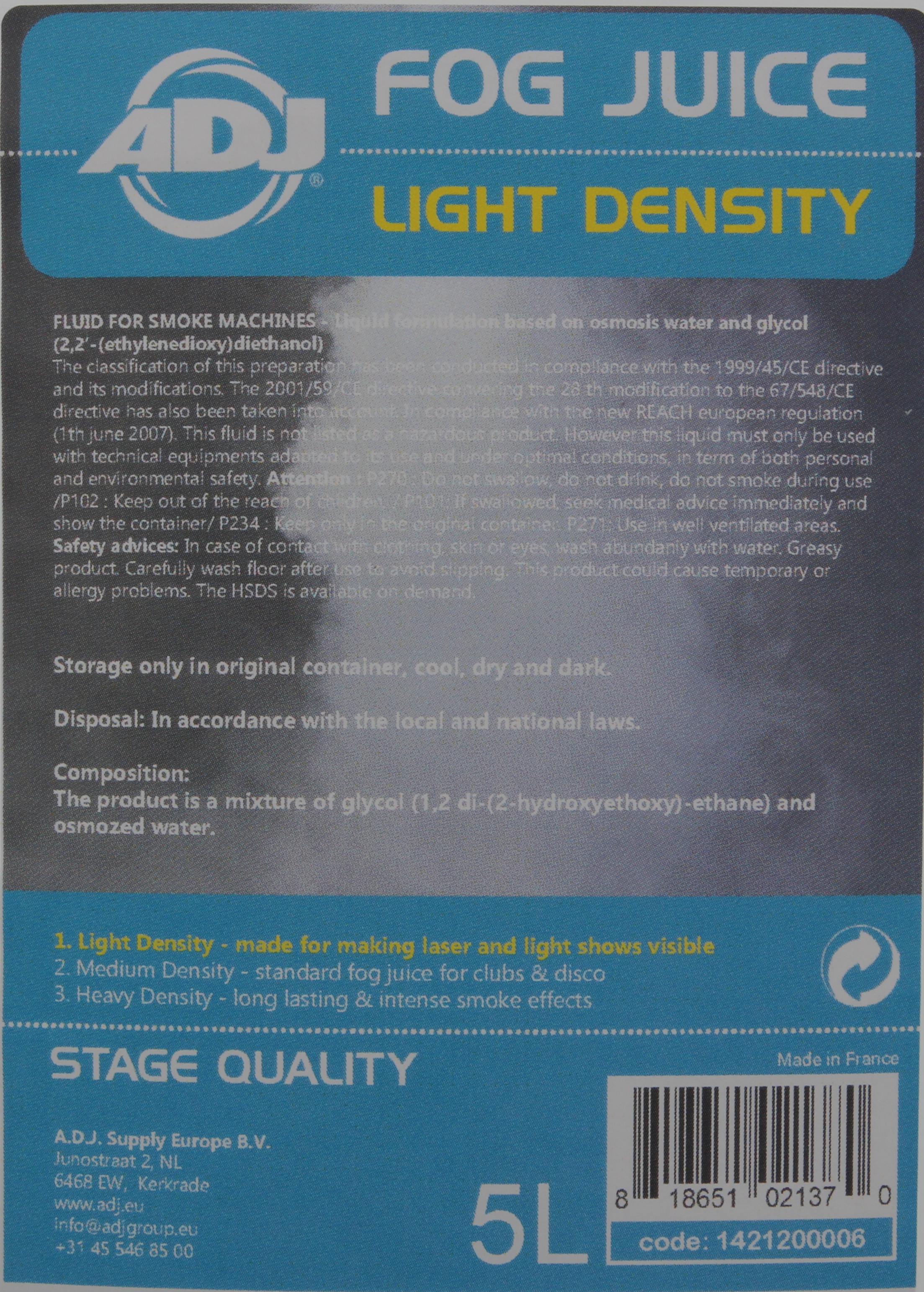 ADJ Nebelfluid 1 Light 5L