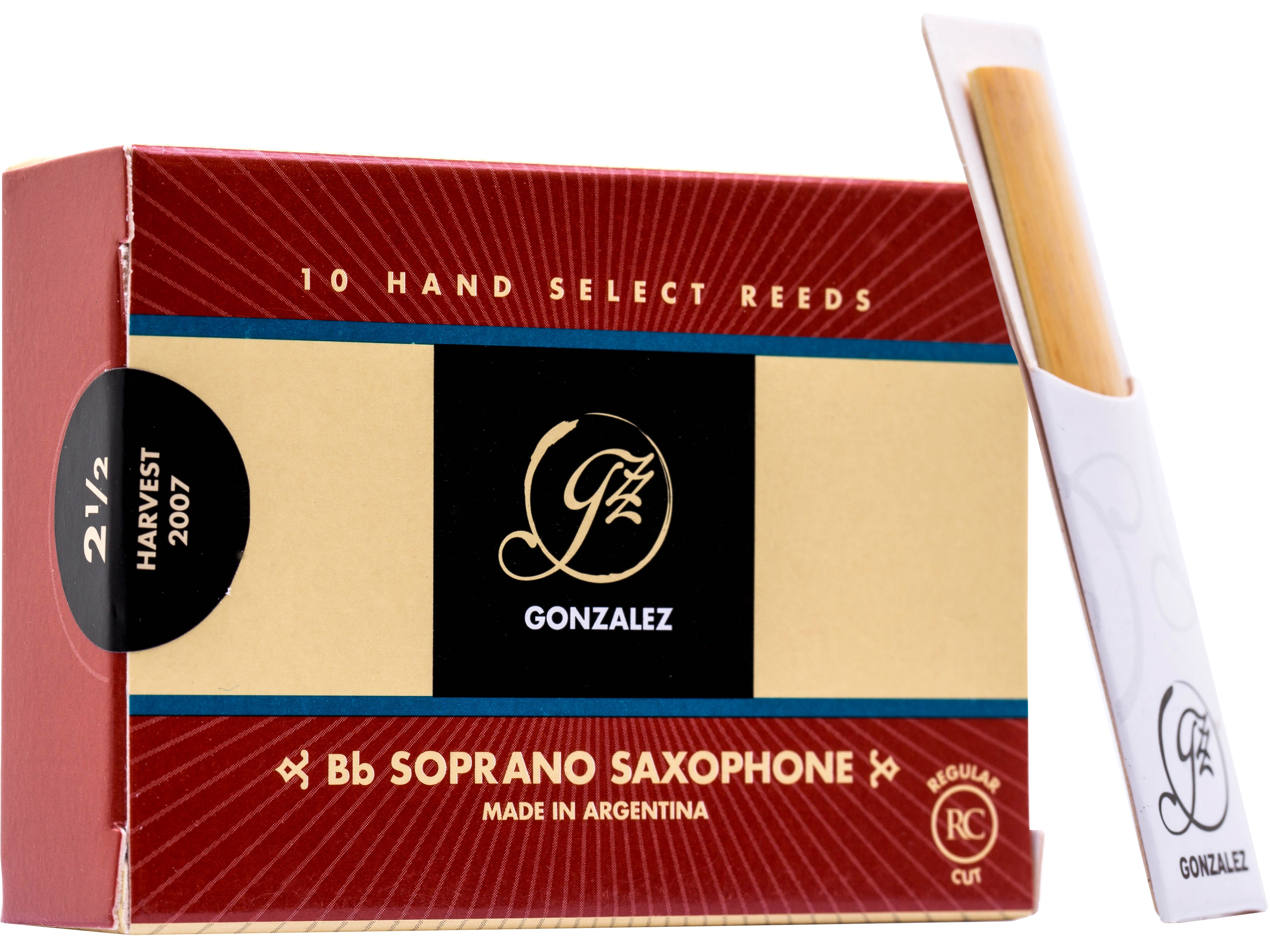 Gonzalez Saxophonblatt Regular Cut Sopran 2,5