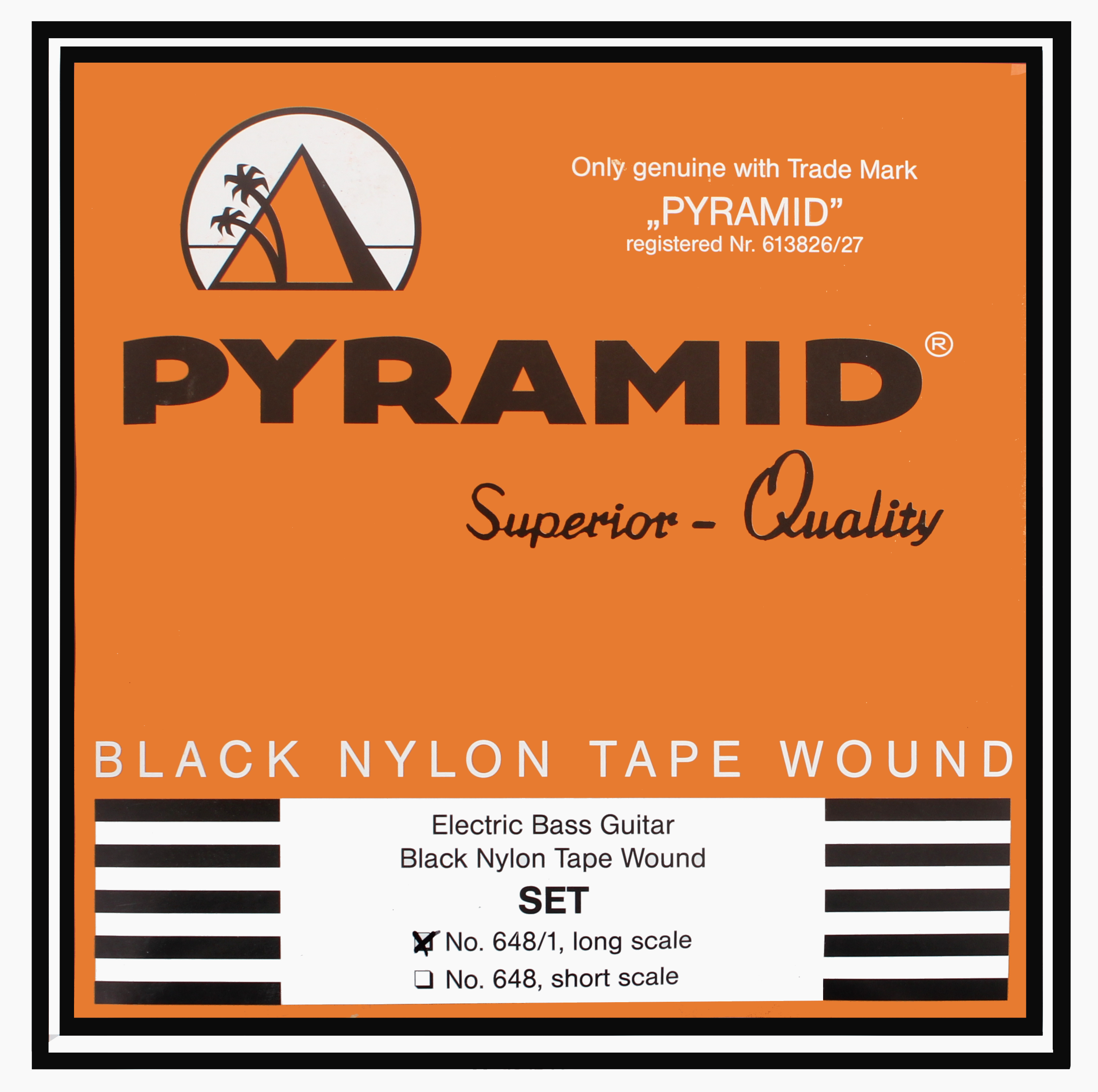 Pyramid Black Tape Nylon Saiten 648/1