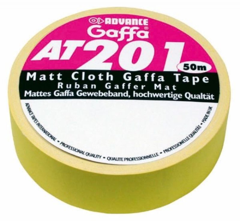 Advance AT201 Gaffa Tape gelb 19mm x 50m