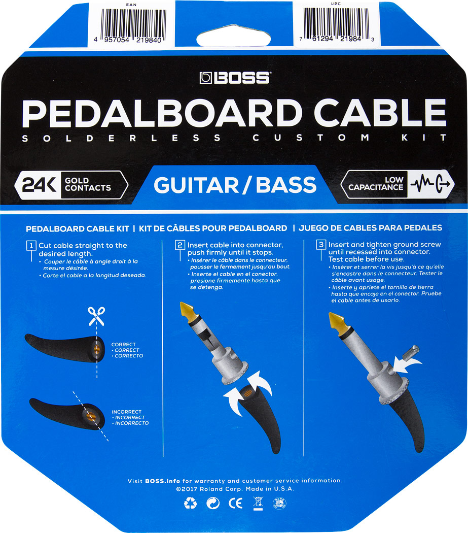 Boss BCK-12 Pedal Board Cable