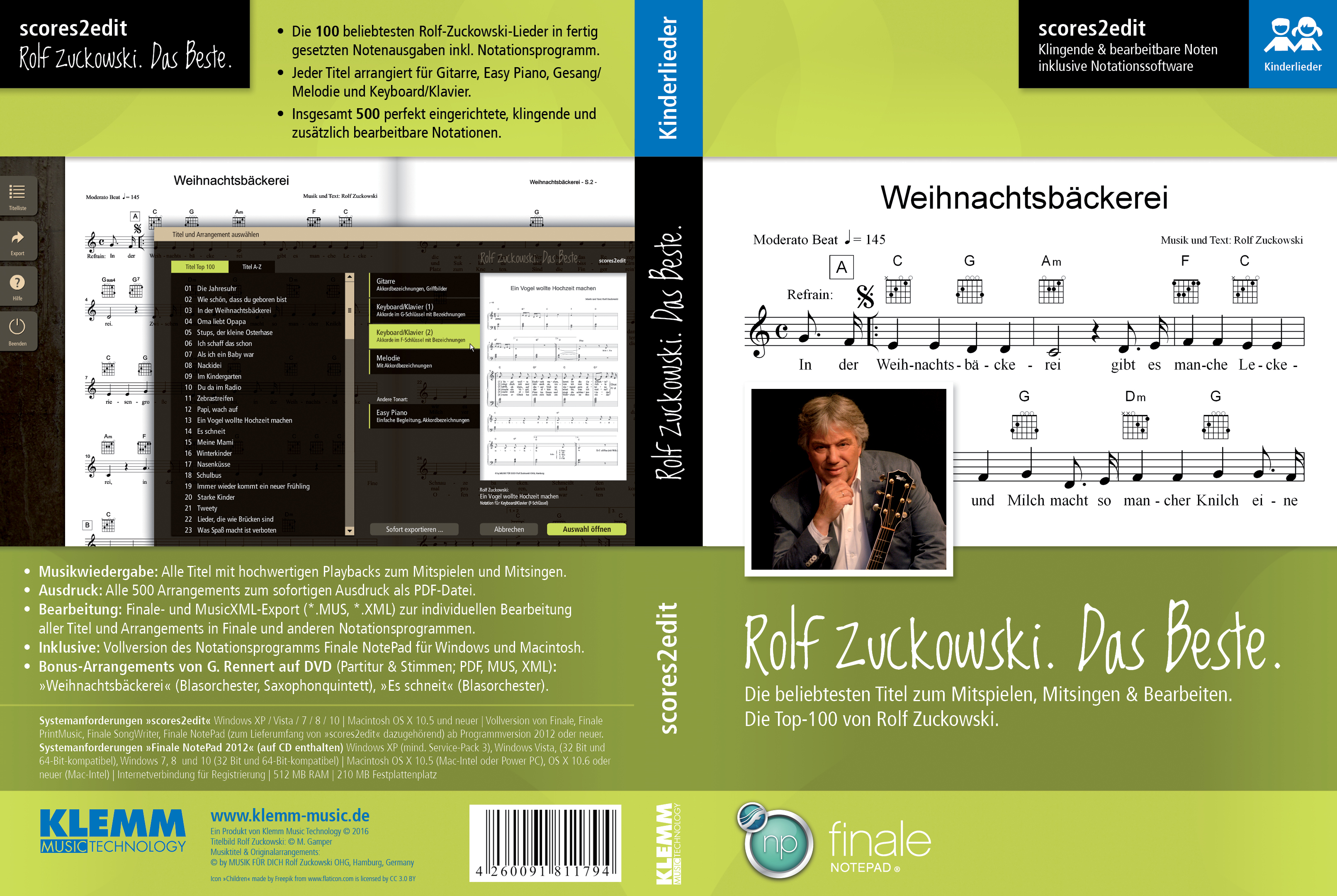 Scores2Edit Rolf Zuckowski - Das Beste