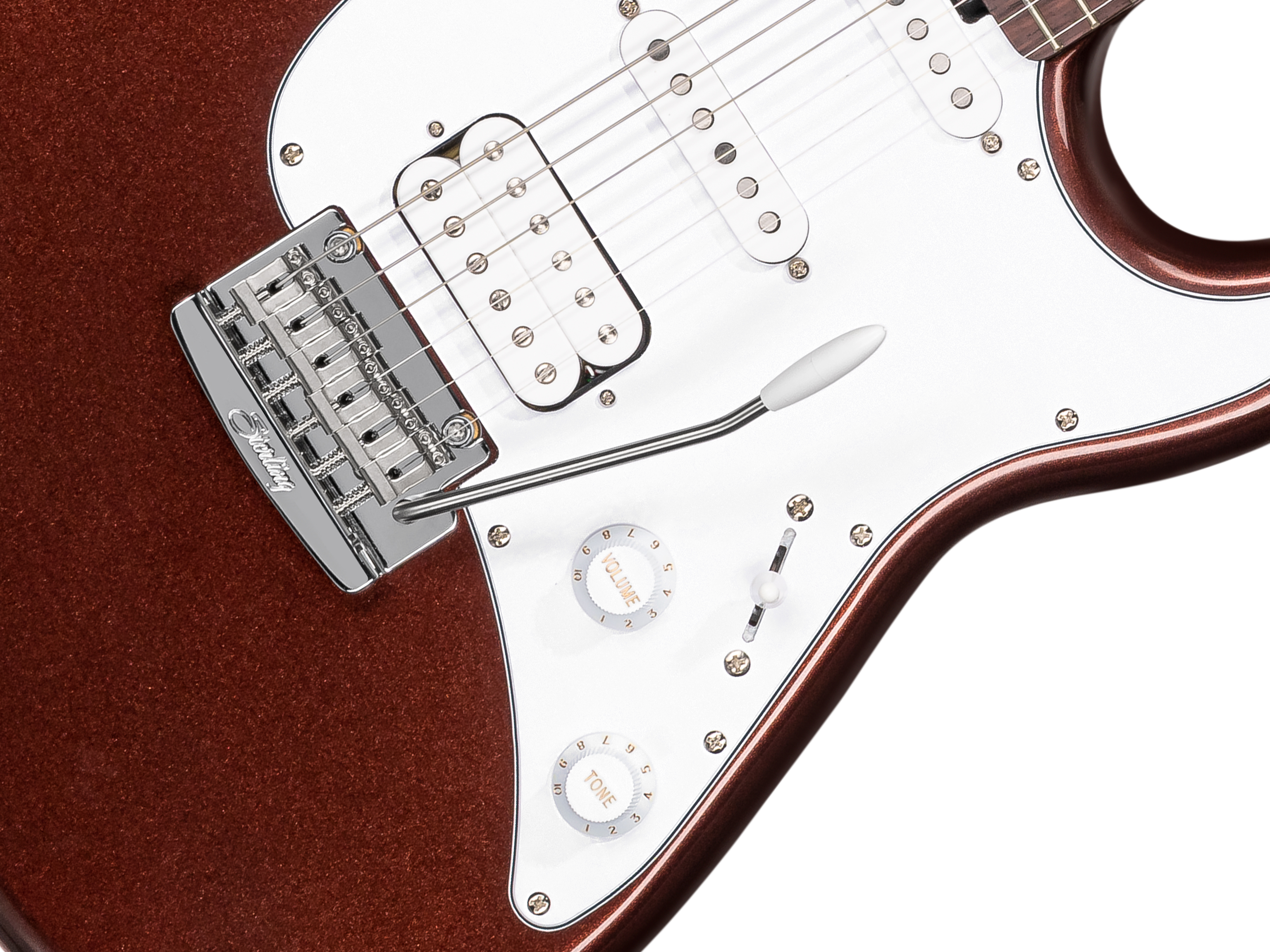 Sterling Cutlass HSS E-Gitarre dropped copper
