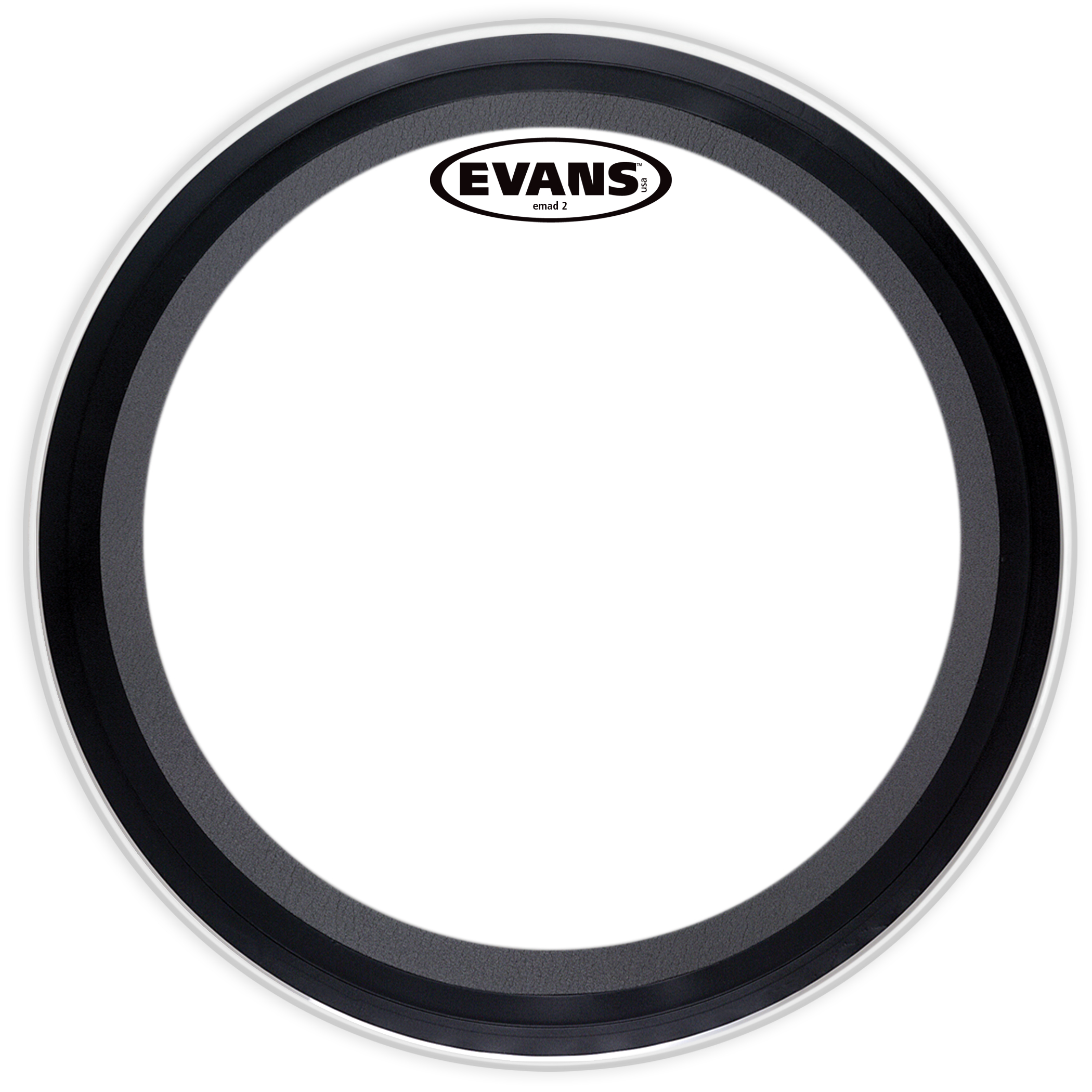 Evans 18" EMAD2 clear