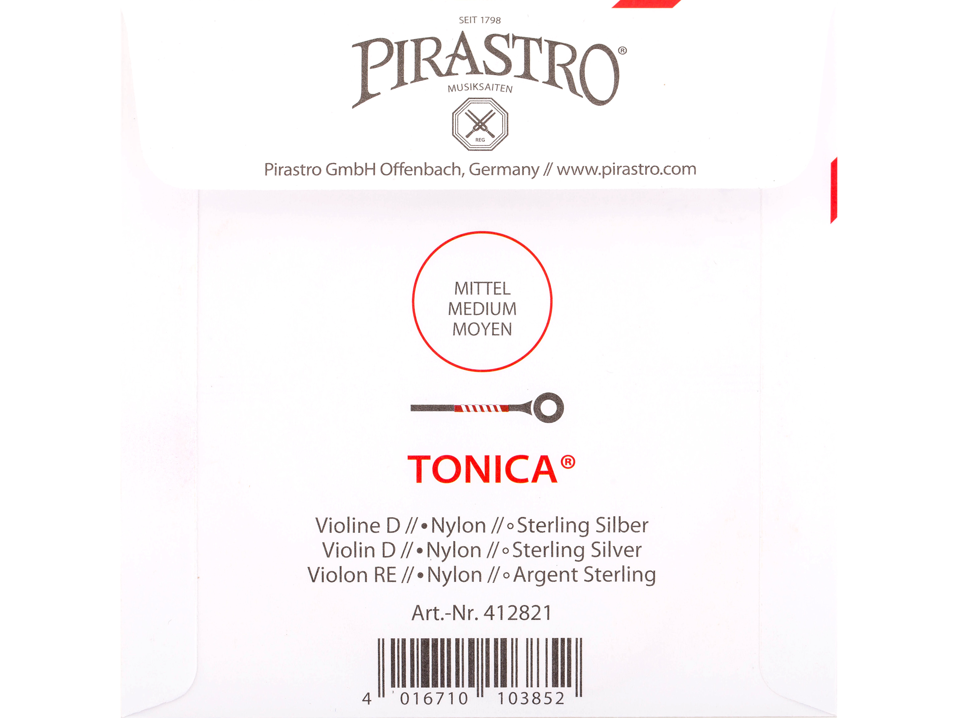 Pirastro 412821 d` Violinsaite 4/4 Tonica