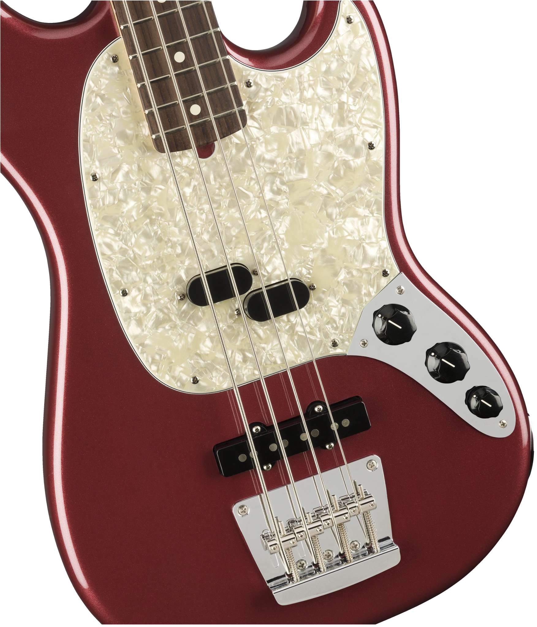 Fender American Performer Mustang Bass RW SS AUB