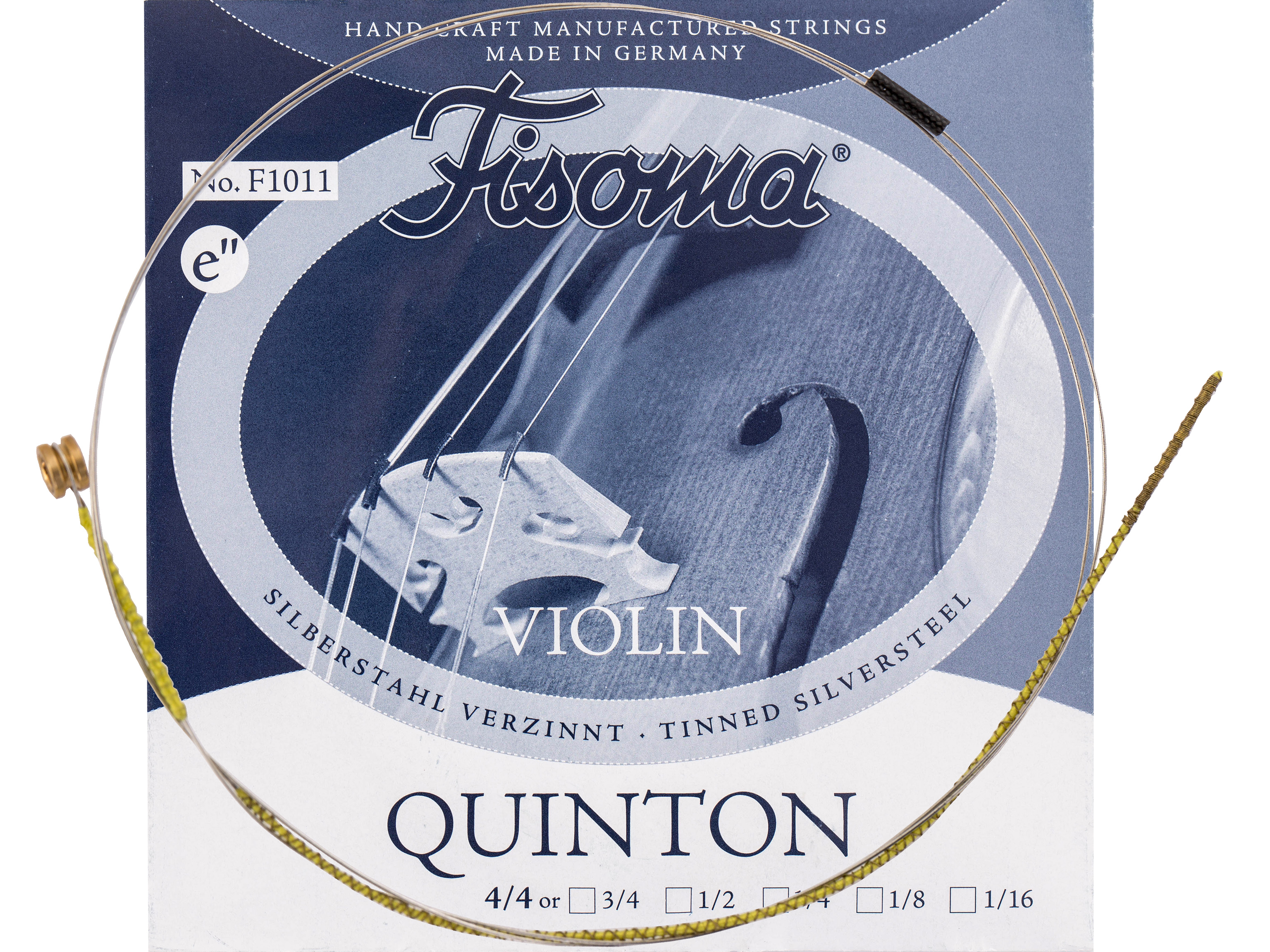 Lenzner F1011 e`` Violinsaite 1/8 Fisoma Quinton