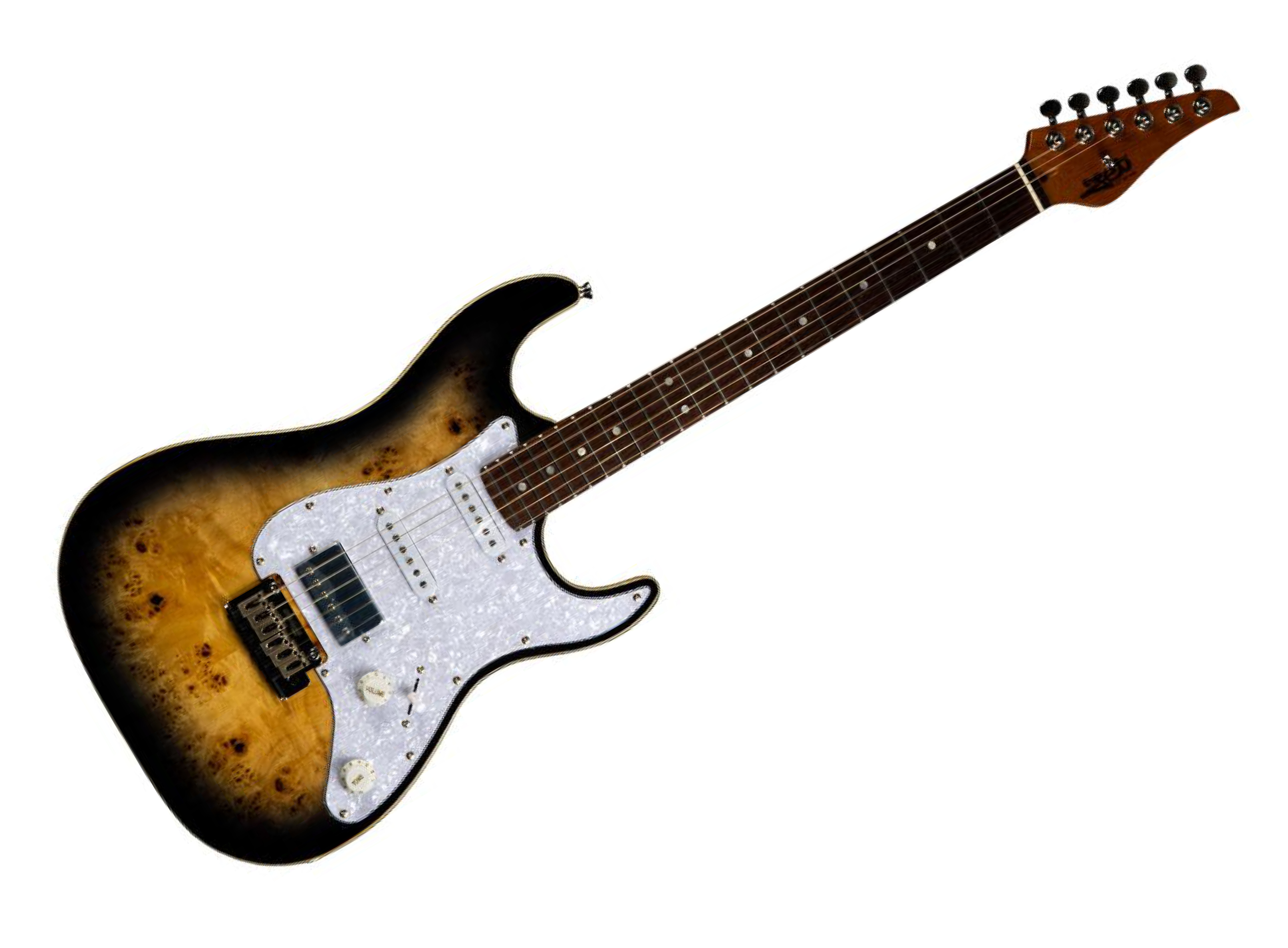 JET Guitars JS-450 Strat HSS RW QTB R TB E-Gitarre