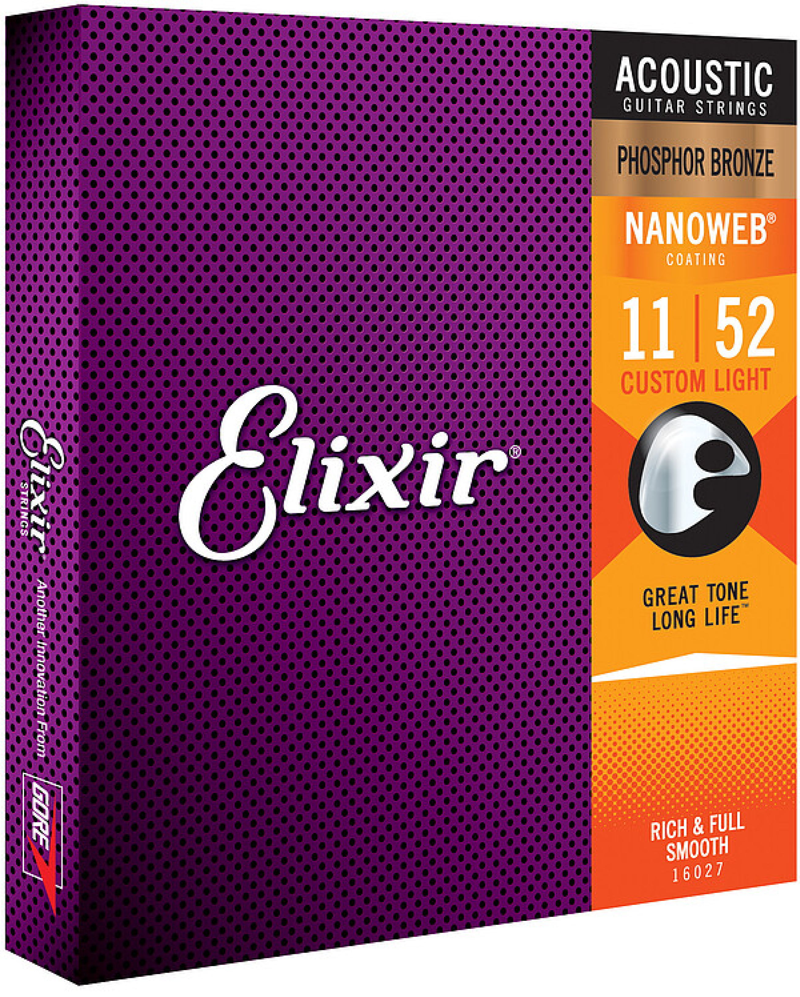 Elixir Nanoweb Akustikgitarre Custom Light 16027