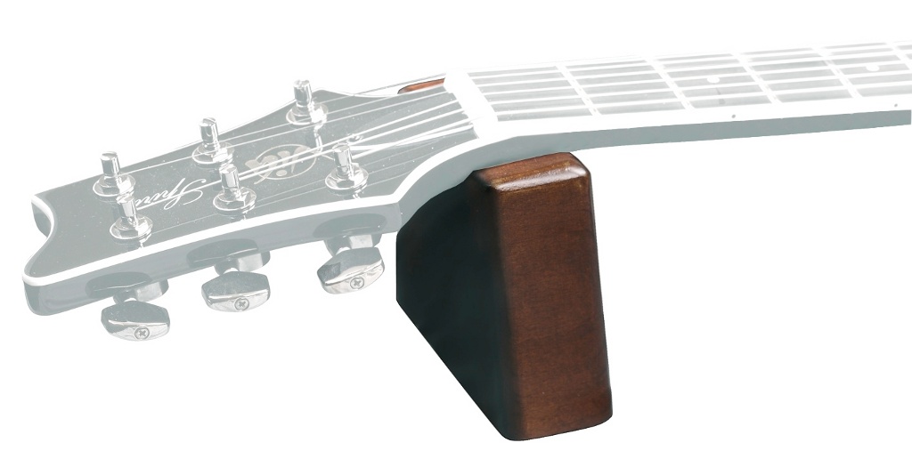 Gewa Halsunterlage Guitar Pillow Holz mit Lederauflage