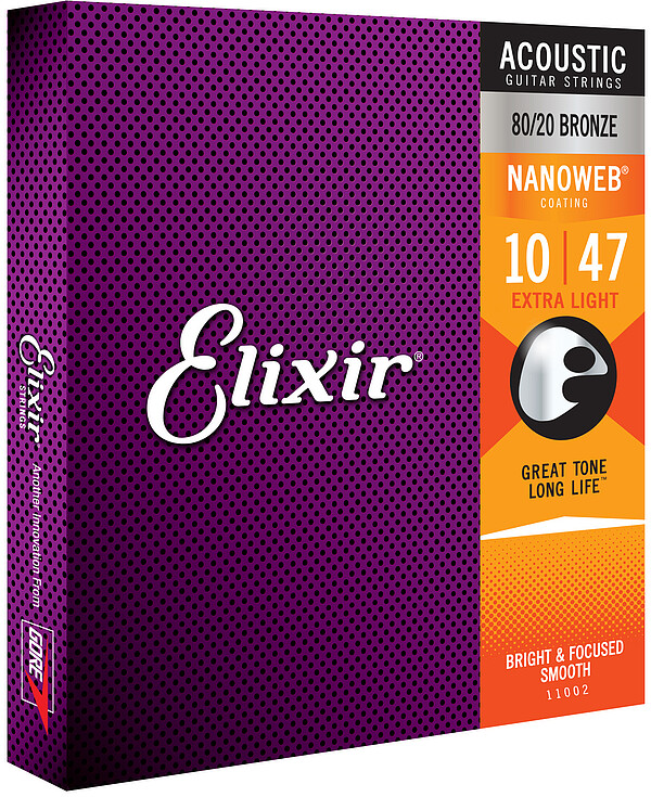 Elixir Nanoweb Akustikgitarre Extra Light 11002