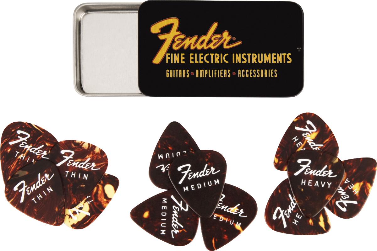 Fender Plektrum Fine Electric 12er Pack