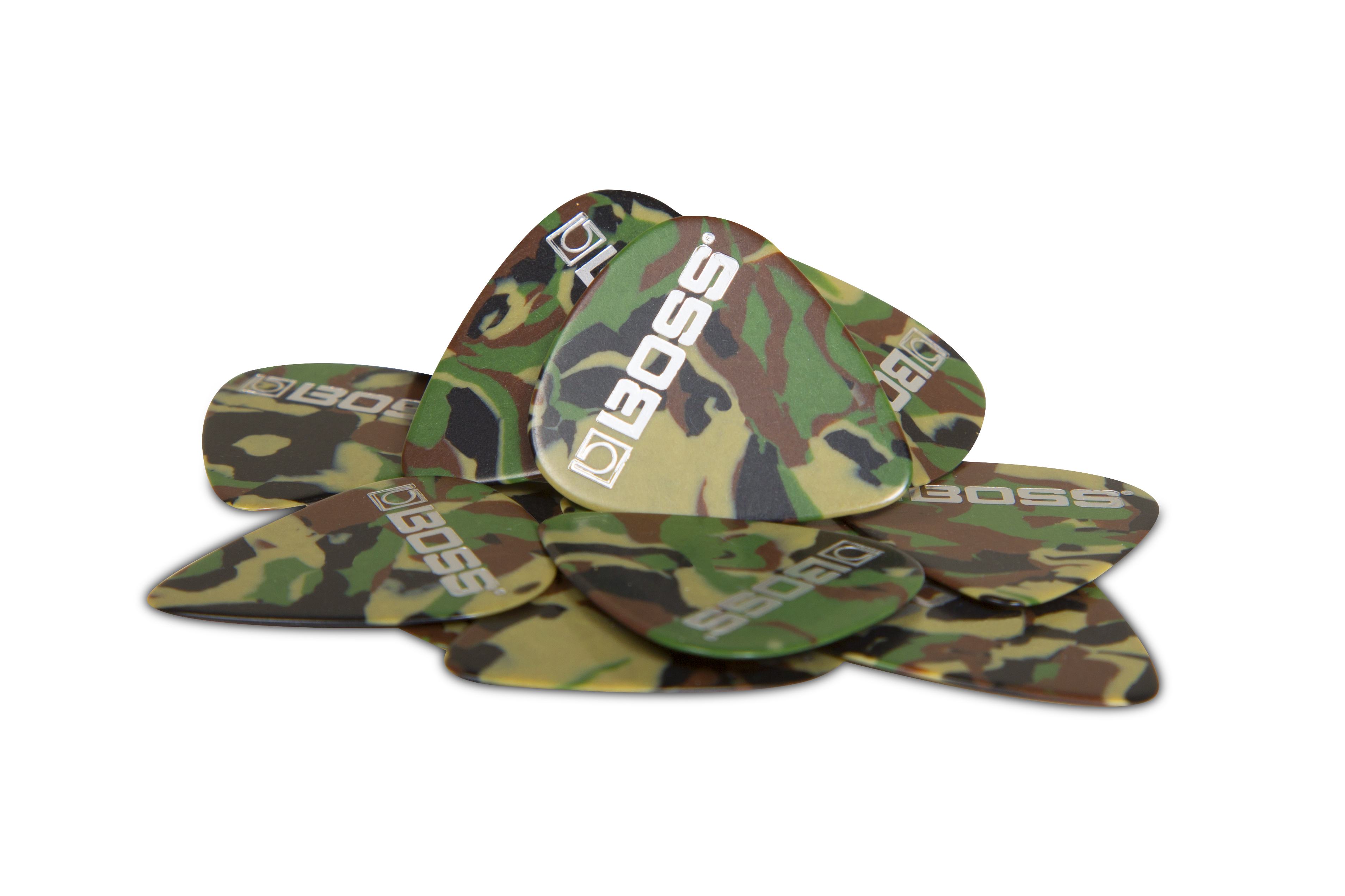 Boss BPK-12-CT Plektrum Camouflage dünn 12er Pack