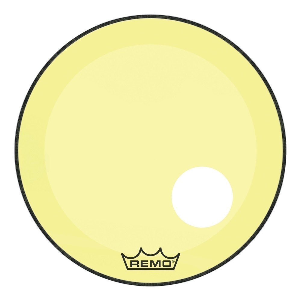 Remo 24" Colortone Powerstroke 3 gelb mit Loch
