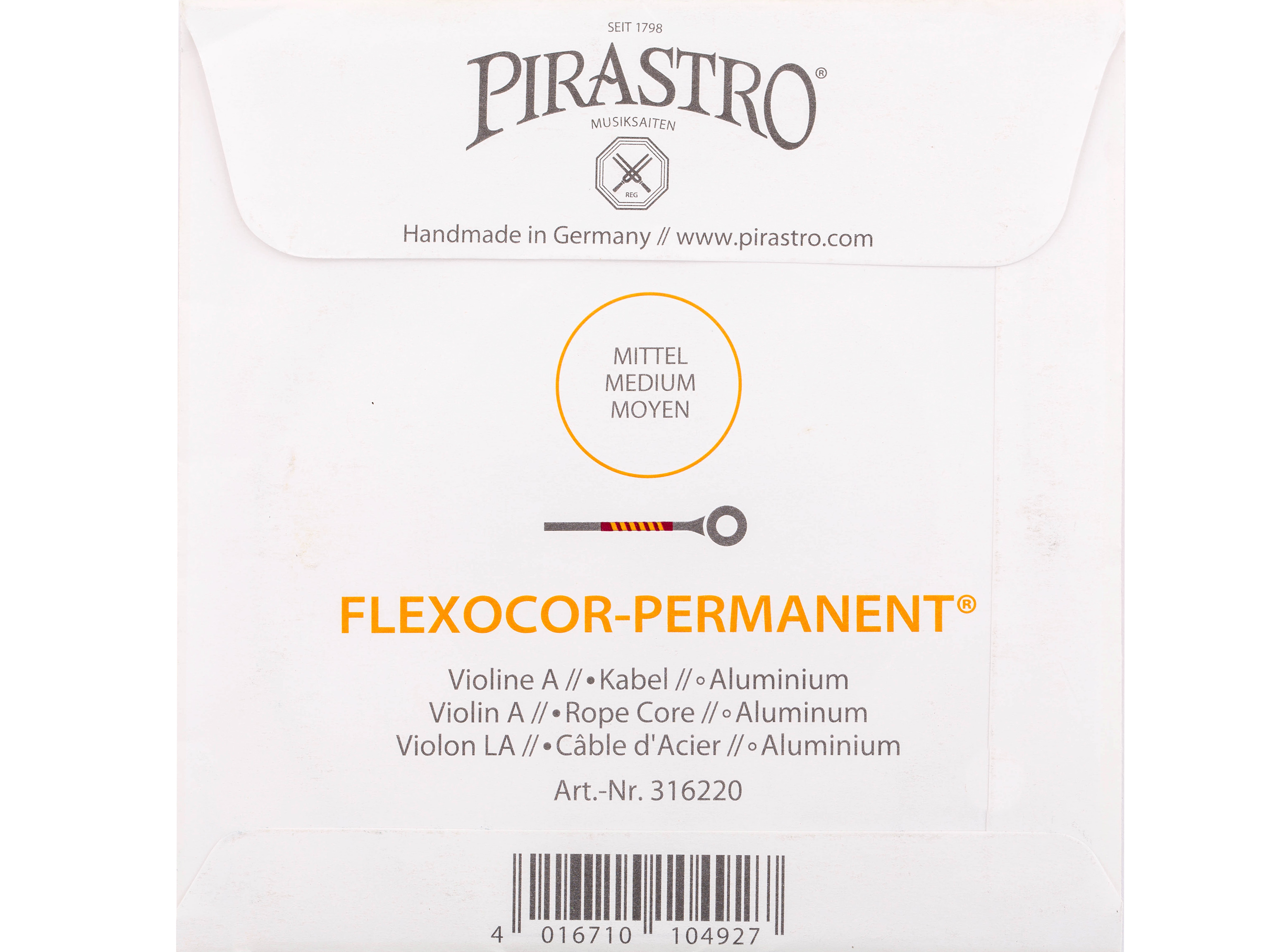 Pirastro 316220 a` Violinsaite 4/4 Flexocor Permanent