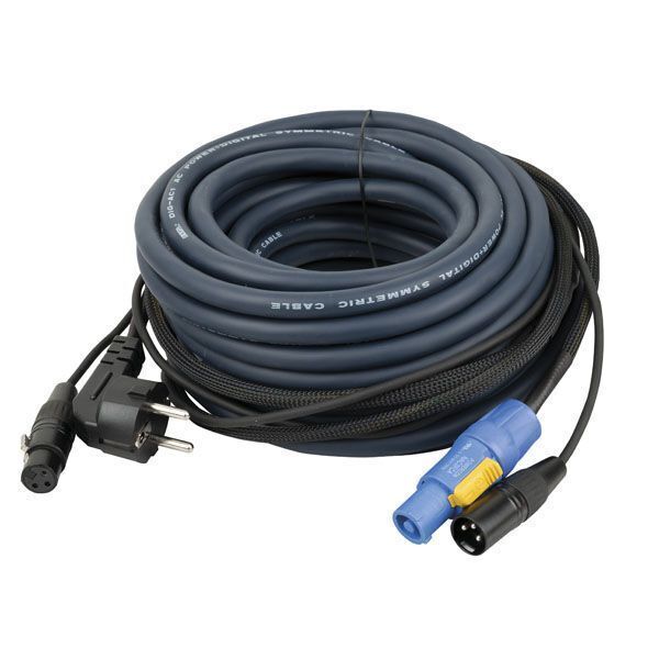 DAP Kabel FP10 Schuko und Powercon Audio 10m blau